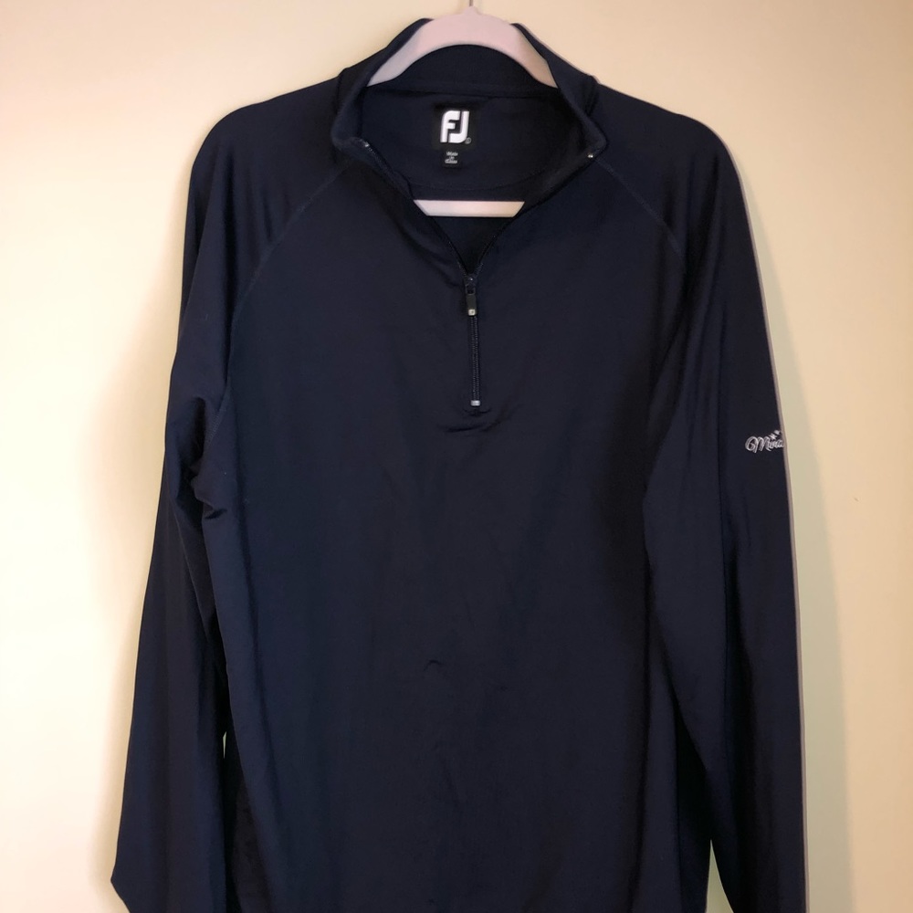 FootJoy Navy Blue Lightweight Quarter-Zip Shirt Jacket